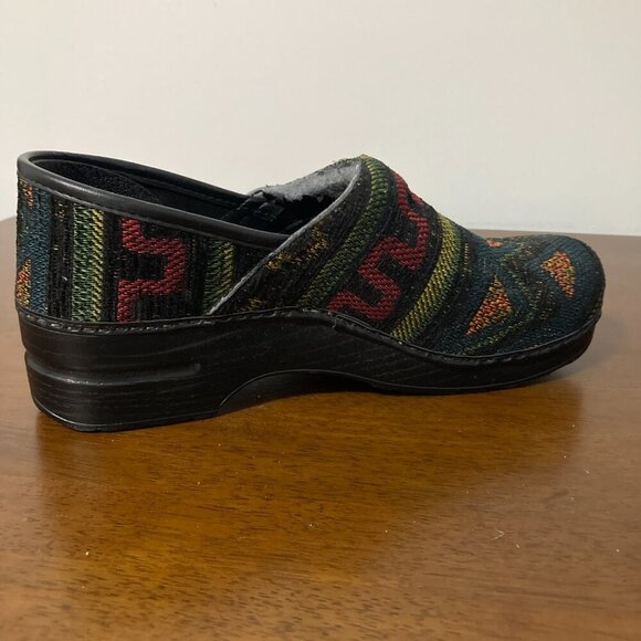 Dansko Clogs Womens 42/10.5 Mens 9.5 Multicolor Geometric Pattern Italy - Picture 8 of 14